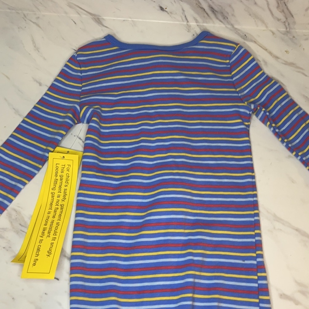NWT Baby Striped Zip Up Onesie - Blue - 12-18m - Picture 5 of 7